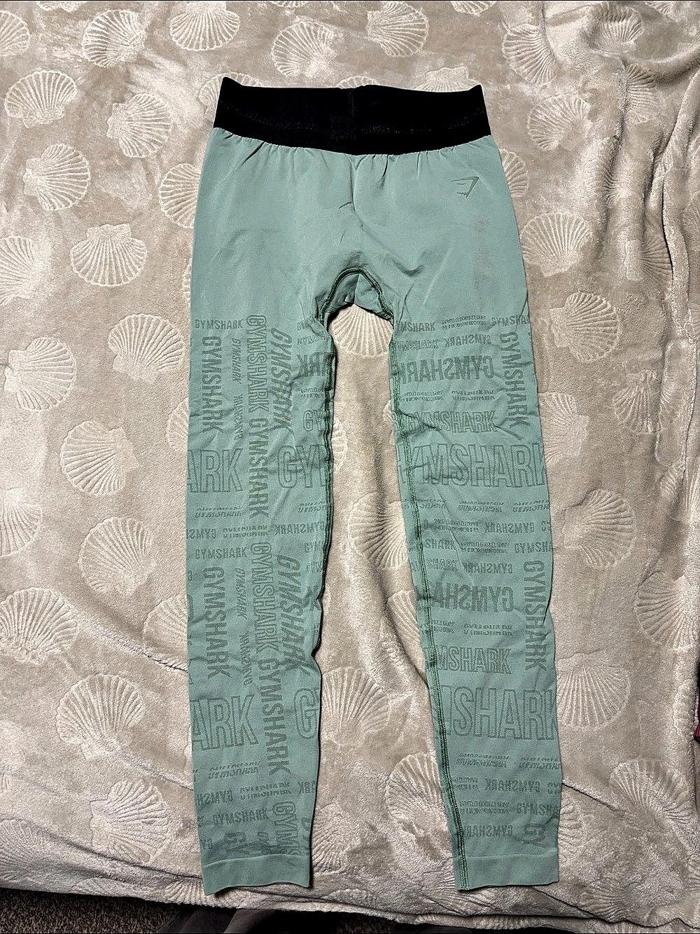 Gymshark Legacy Logo Leggings Women's Green Printed